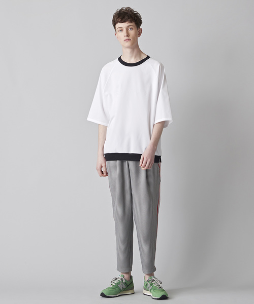 NOISE MAKER（ノイズメーカー）の「クリアプリント裾リブビッグTシャツ（Tシャツ/カットソー・メンズ・ブラック/オフホワイト/ライトグリーン・FREE）」の9枚目の写真