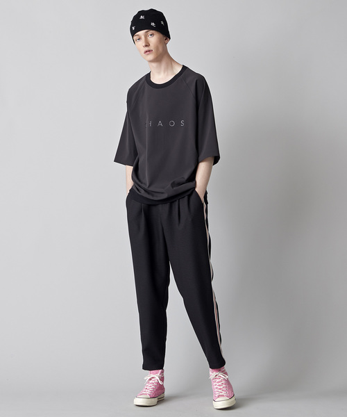 NOISE MAKER（ノイズメーカー）の「クリアプリント裾リブビッグTシャツ（Tシャツ/カットソー・メンズ・ブラック/オフホワイト/ライトグリーン・FREE）」の20枚目の写真