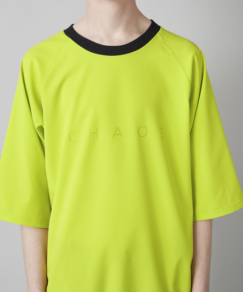 NOISE MAKER（ノイズメーカー）の「クリアプリント裾リブビッグTシャツ（Tシャツ/カットソー・メンズ・ブラック/オフホワイト/ライトグリーン・FREE）」の11枚目の写真