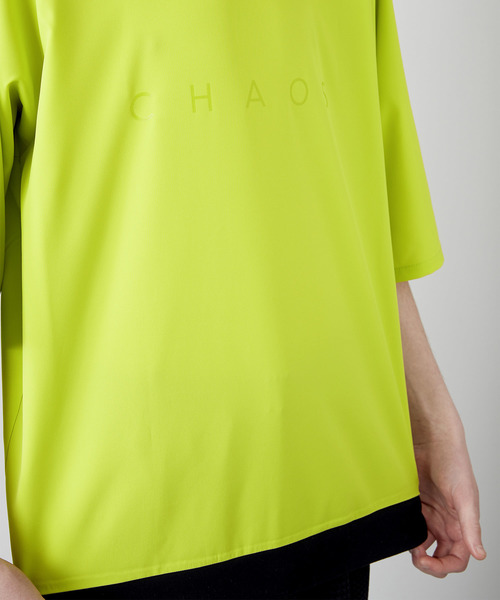 NOISE MAKER（ノイズメーカー）の「クリアプリント裾リブビッグTシャツ（Tシャツ/カットソー・メンズ・ブラック/オフホワイト/ライトグリーン・FREE）」の16枚目の写真