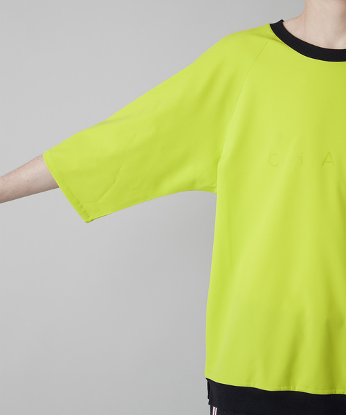 NOISE MAKER（ノイズメーカー）の「クリアプリント裾リブビッグTシャツ（Tシャツ/カットソー・メンズ・ブラック/オフホワイト/ライトグリーン・FREE）」の8枚目の写真