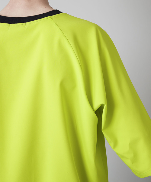 NOISE MAKER（ノイズメーカー）の「クリアプリント裾リブビッグTシャツ（Tシャツ/カットソー・メンズ・ブラック/オフホワイト/ライトグリーン・FREE）」の19枚目の写真