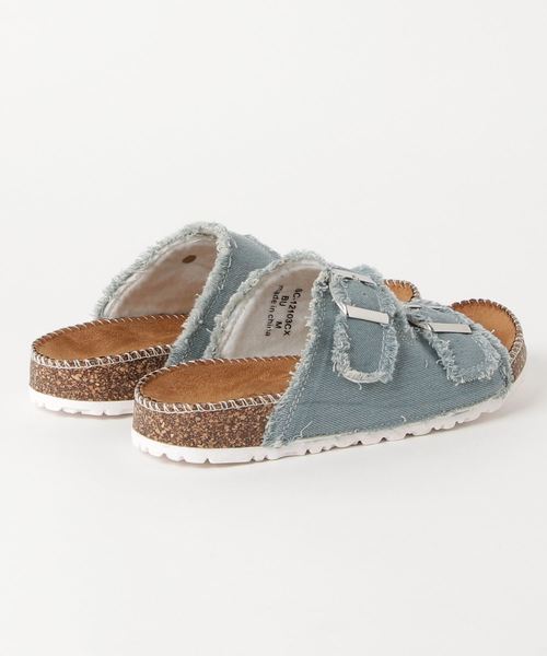 VENCEEXCHANGE（ヴァンスエクスチェンジ）の「2バンドサンダル（サンダル・レディース・オフホワイト/ブラック/ライトブルー・M/L）」の4枚目の写真