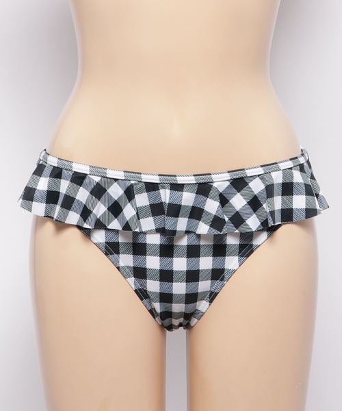 KOBE LETTUCE（コウベレタス）の「選べる3Typeビキニショーツ（水着・レディース・ブラック/オフホワイト/ピンク/イエロー/ホワイト系その他/ブラック系その他/イエロー系その他/ピンク系その他/ドット/チェック/ホワイト系その他2/ホワイト系その他3/ホワイト系その他4/ホワイト系その他5/ブラック系その他2/ブラック系その他3/ブラック系その他4/ブラック系その他5/ブラック系その他6/イエロー系その他2/ピンク系その他2・FREE）」の10枚目の写真