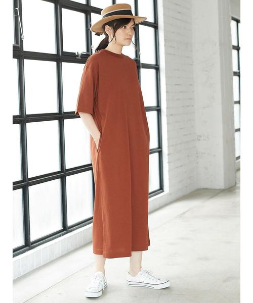 AMERICAN HOLIC（アメリカンホリック）の「・ロングカットマキシワンピース（ワンピース・レディース・ブラック/テラコッタ/グレー系その他/カーキ・FREE）」の13枚目の写真