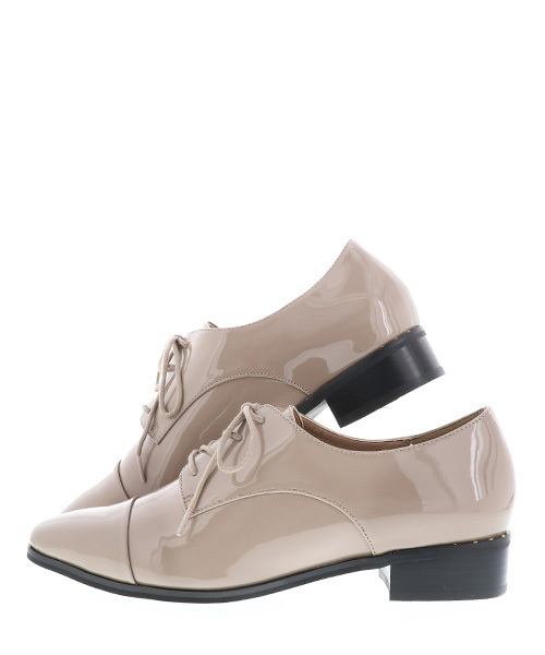 RANDA（ランダ）の「CAMILLE BIS RANDA/スタッズヒールオックスフォードシューズ（ドレスシューズ・レディース・ブラック/ベージュ系その他・S/M/L/LL）」の7枚目の写真