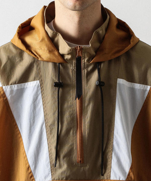 BEAUTY&YOUTH UNITED ARROWS（ビューティーアンドユースユナイテッドアローズ）の「【WEB限定】 by ナイロン アノラック ◆（ナイロンジャケット・メンズ・ダークグリーン/ベージュ・LARGE/MEDIUM/SMALL）」の14枚目の写真