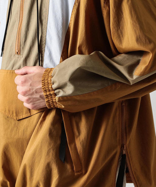 BEAUTY&YOUTH UNITED ARROWS（ビューティーアンドユースユナイテッドアローズ）の「【WEB限定】 by ナイロン アノラック ◆（ナイロンジャケット・メンズ・ダークグリーン/ベージュ・LARGE/MEDIUM/SMALL）」の11枚目の写真