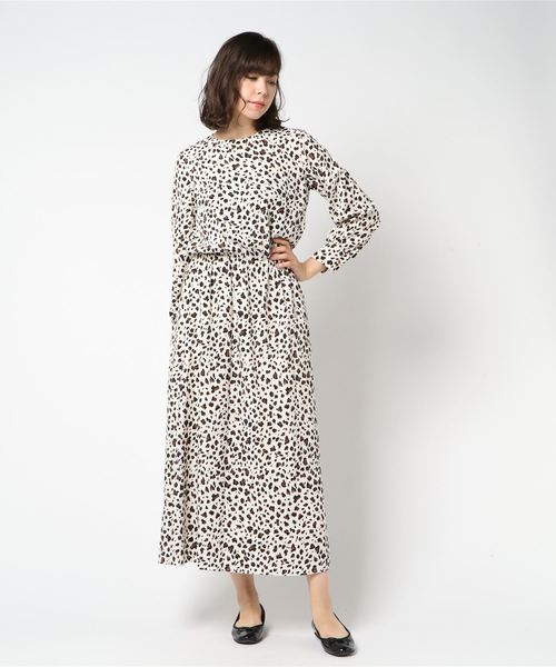 ottilie（オティーリエ）の「レオパード柄ワンピース（ワンピース