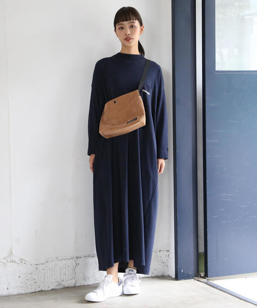 coen（コーエン）の「【1M】 ドライジャージーマキシワンピース（ワンピース・レディース・グレー/ネイビー・FREE）」の2枚目の写真