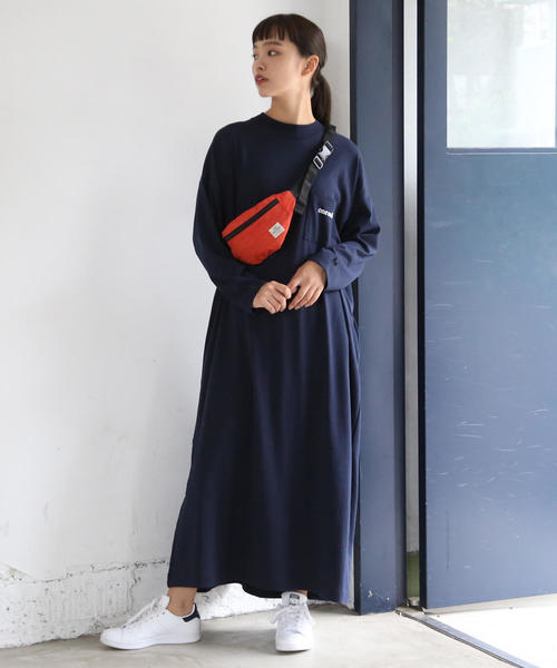coen（コーエン）の「【1M】 ドライジャージーマキシワンピース（ワンピース・レディース・グレー/ネイビー・FREE）」の8枚目の写真