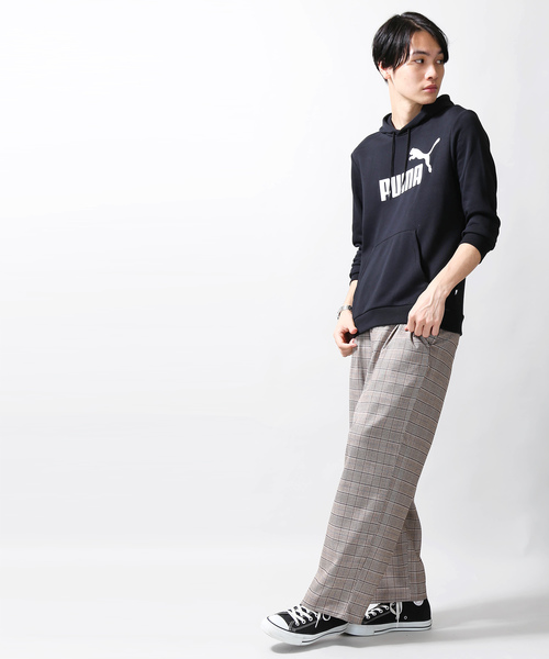 PUMA（プーマ）の「WEGO/PUMA ロゴフーディー（パーカー・メンズ・ブラック/ネイビー/杢グレー・MEDIUM/SMALL）」の13枚目の写真