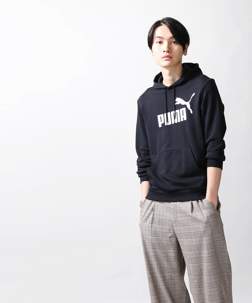 PUMA（プーマ）の「WEGO/PUMA ロゴフーディー（パーカー・メンズ・ブラック/ネイビー/杢グレー・MEDIUM/SMALL）」の11枚目の写真