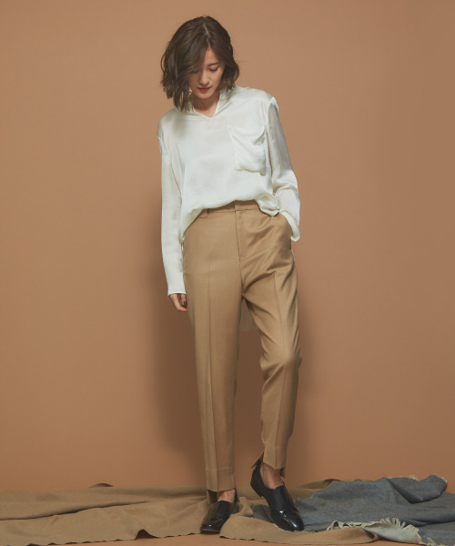 Abahouse Devinette（ドゥヴィネット）の「クリースパンツ（その他パンツ・レディース・ベージュ/グレー/ダークネイビー・40/38/36）」の14枚目の写真