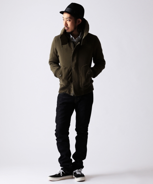 BEAMS（ビームス）の「BEAMS / レイズド モッズ スウェットパーカー（パーカー・メンズ・ブラック/オリーブ・SMALL/MEDIUM/LARGE/X-LARGE）」の16枚目の写真