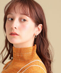 Ray BEAMS | Ray BEAMS / K10 フープピアス M(ピアス（両耳用）)