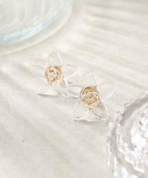 HARIO Lampwork Factory | 【HARIO（ハリオ）】スターフラワーピアス(ピアス（両耳用）)