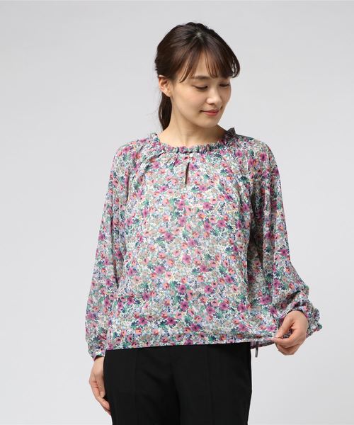 flower（フラワー）の「フラワーイングブラウス（シャツ/ブラウス・レディース・ホワイト/ピンク・FREE）」の5枚目の写真
