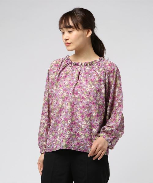 flower（フラワー）の「フラワーイングブラウス（シャツ/ブラウス・レディース・ホワイト/ピンク・FREE）」の6枚目の写真