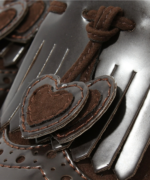 one after another NICE CLAUP（ワンアフターアナザーナイスクラップ）の「【ナイスクラップ】ハートタッセルウィングチップ（その他シューズ・レディース・ピンクベージュ/ブラック/ブラウン系その他・MEDIUM/LARGE/SMALL）」の8枚目の写真