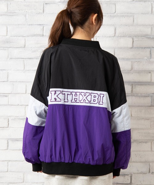 WEGO（ウィゴー）の「WEGO/リバーシブルBIGナイロンブルゾン（ブルゾン・レディース・パープル/イエロー/ライトピンク/ライム・FREE）」の21枚目の写真