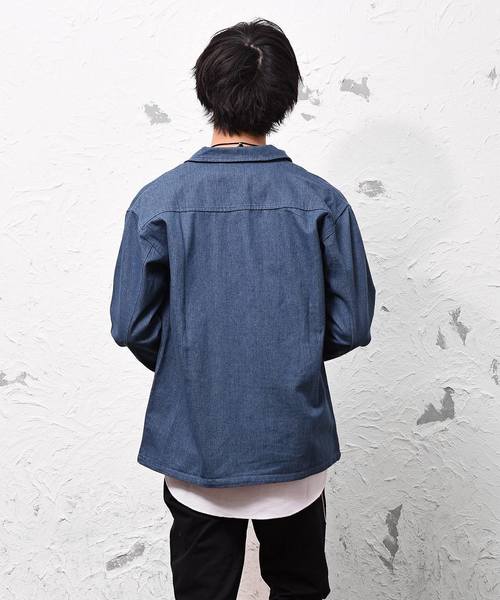 MinoriTY（マイノリティ）の「デニムスウィングトップ ジャケット ハリントン Gジャン（その他アウター・メンズ・インディゴブルー/ブルー・M/L）」の7枚目の写真