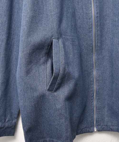 MinoriTY（マイノリティ）の「デニムスウィングトップ ジャケット ハリントン Gジャン（その他アウター・メンズ・インディゴブルー/ブルー・M/L）」の6枚目の写真