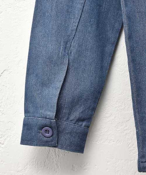 MinoriTY（マイノリティ）の「デニムスウィングトップ ジャケット ハリントン Gジャン（その他アウター・メンズ・インディゴブルー/ブルー・M/L）」の5枚目の写真