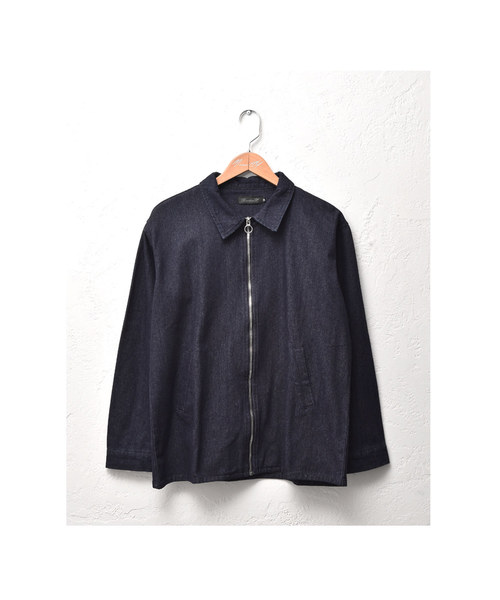 MinoriTY（マイノリティ）の「デニムスウィングトップ ジャケット ハリントン Gジャン（その他アウター・メンズ・インディゴブルー/ブルー・M/L）」の10枚目の写真