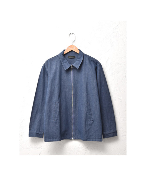 MinoriTY（マイノリティ）の「デニムスウィングトップ ジャケット ハリントン Gジャン（その他アウター・メンズ・インディゴブルー/ブルー・M/L）」の4枚目の写真