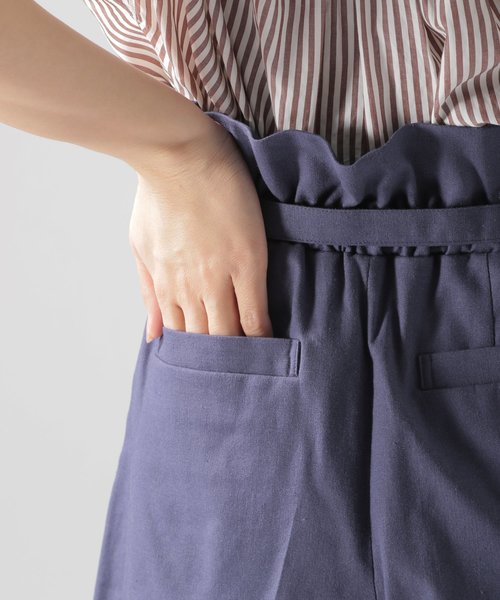 BAYFLOW（ベイフロー）の「ベルトツキショートパンツ（その他パンツ・レディース・ベージュ/ネイビー・SMALL/MEDIUM）」の16枚目の写真