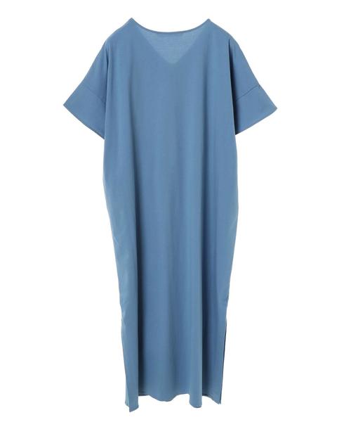 Editt by YECCA VECCA(エディットバイイェッカヴェッカ)の「P.Vネックカットソーマキシワンピース●(ワンピース・レディース・ブラック/ブラウン/ブルー・FREE)」の7枚目の写真