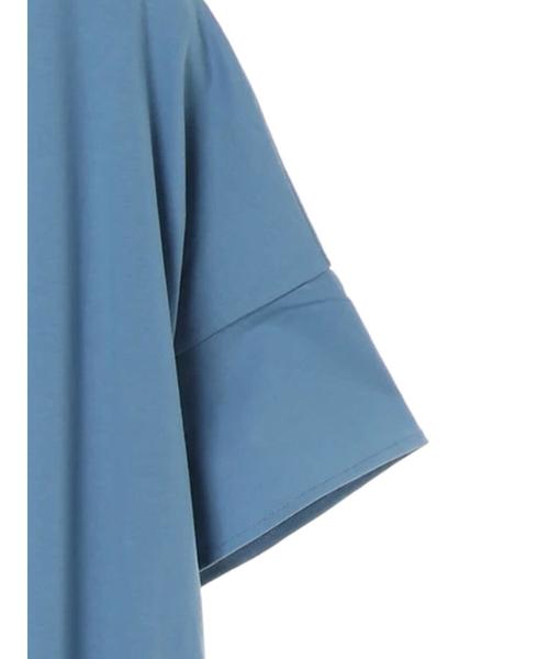 Editt by YECCA VECCA(エディットバイイェッカヴェッカ)の「P.Vネックカットソーマキシワンピース●(ワンピース・レディース・ブラック/ブラウン/ブルー・FREE)」の11枚目の写真