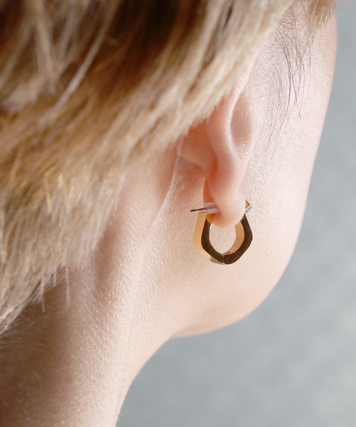 ピアス【両耳】 両耳セット販売》coconut hoop pierce [316L]ハワイアン