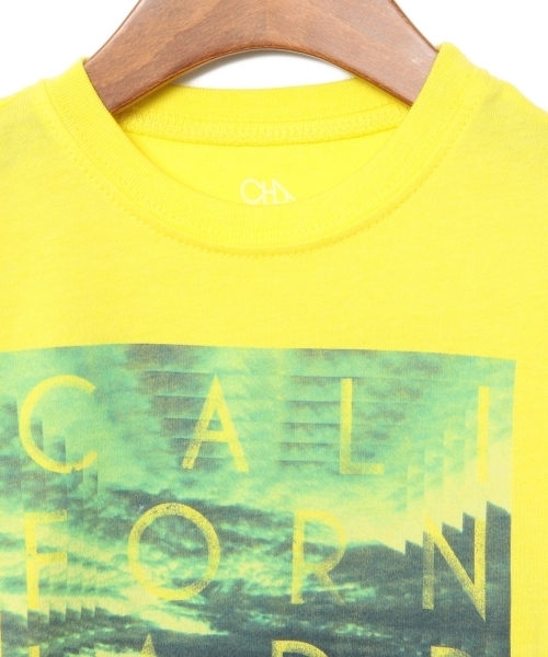 green label relaxing(グリーンレーベルリラクシング)の「USA TC カリフォルニアプリントTシャツ ◆(Tシャツ/カットソー・キッズ・オフホワイト/イエロー・135/125/115/105)」の3枚目の写真