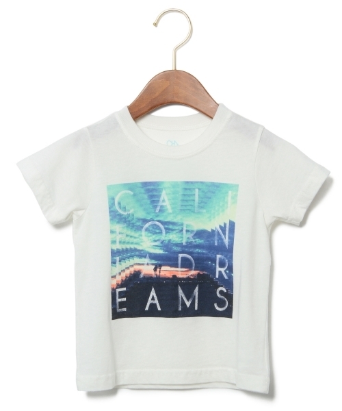 green label relaxing(グリーンレーベルリラクシング)の「USA TC カリフォルニアプリントTシャツ ◆(Tシャツ/カットソー・キッズ・オフホワイト/イエロー・135/125/115/105)」の5枚目の写真