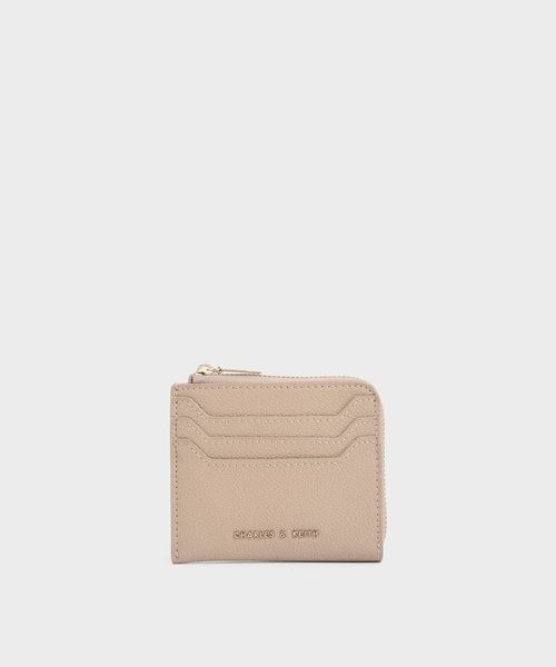 CHARLES & KEITH（チャールズ & キース）の「クラシックジッパーポーチ / Classic Zipper Pouch（財布・レディース・ベージュ/ブラック/スモークピンク/セージグリーン/ブルー系その他・XXS）」の2枚目の写真