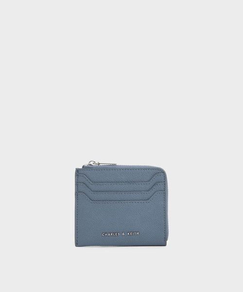 CHARLES & KEITH（チャールズ & キース）の「クラシックジッパーポーチ / Classic Zipper Pouch（財布・レディース・ベージュ/ブラック/スモークピンク/セージグリーン/ブルー系その他・XXS）」の4枚目の写真