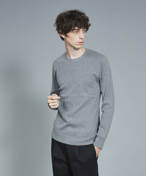 ABAHOUSE GRAY(アバハウスグレイ)の「【展開店舗限定】gicipi コットン ソフト クルーネック Tシャツ(Tシャツ/カットソー・メンズ・ブラック/ネイビー/グレー/キャメル・46/48/50)」の3枚目の写真