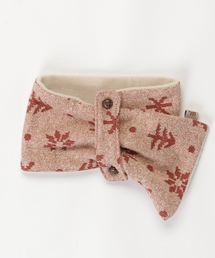 雪柄ジャガードコンパクトマフラー（ベビー～10歳)