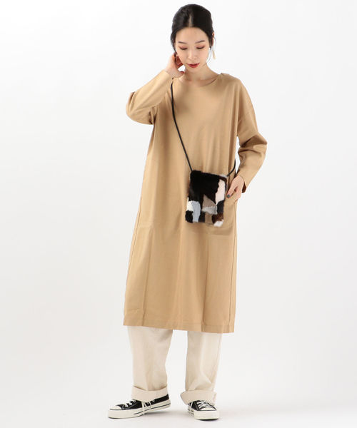 SHIPS Days（シップスデイズ）の「SHIPS Days STANDARD:ポンチワンピース 19FW（ワンピース・レディース・ブラック/ベージュ/グレー・ONE SIZE）」の11枚目の写真
