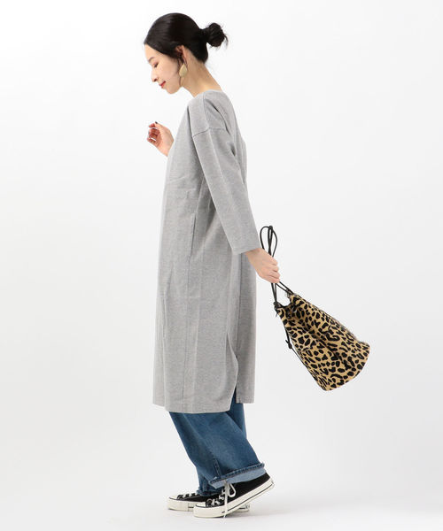 SHIPS Days（シップスデイズ）の「SHIPS Days STANDARD:ポンチワンピース 19FW（ワンピース・レディース・ブラック/ベージュ/グレー・ONE SIZE）」の15枚目の写真