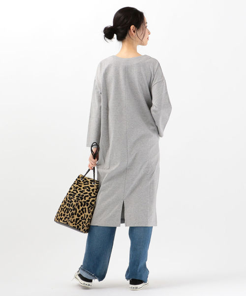 SHIPS Days（シップスデイズ）の「SHIPS Days STANDARD:ポンチワンピース 19FW（ワンピース・レディース・ブラック/ベージュ/グレー・ONE SIZE）」の16枚目の写真