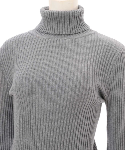 fifth（フィフス）の「タートルリブニット（ニット/セーター・レディース・グレー/アイボリー/ブルー/ブラック・MEDIUM）」の21枚目の写真