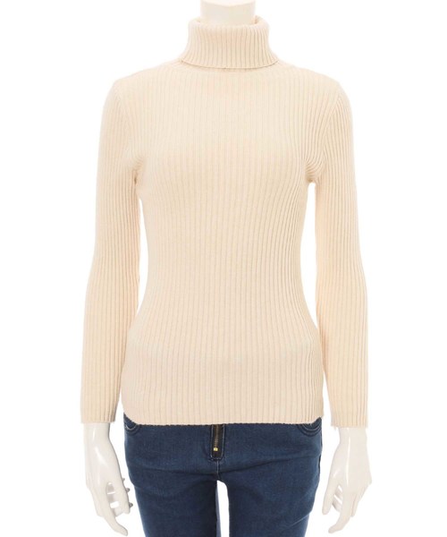 fifth（フィフス）の「タートルリブニット（ニット/セーター・レディース・グレー/アイボリー/ブルー/ブラック・MEDIUM）」の13枚目の写真