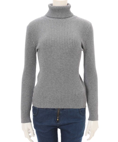 fifth（フィフス）の「タートルリブニット（ニット/セーター・レディース・グレー/アイボリー/ブルー/ブラック・MEDIUM）」の18枚目の写真