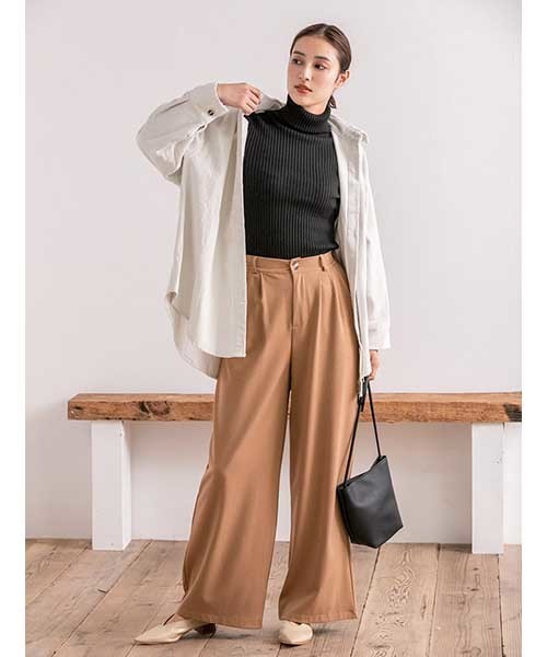 fifth（フィフス）の「タートルリブニット（ニット/セーター・レディース・グレー/アイボリー/ブルー/ブラック・MEDIUM）」の22枚目の写真