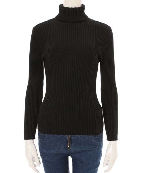 fifth（フィフス）の「タートルリブニット（ニット/セーター・レディース・グレー/アイボリー/ブルー/ブラック・MEDIUM）」の10枚目の写真