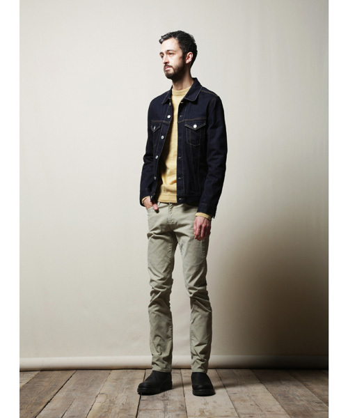 Denime（ドゥニーム）の「【Made in Japan】PENCIL FIT DENIM JACKET/ストレッチデニムジャケット（デニムジャケット・メンズ・ネイビー/インディゴブルー・MEDIUM/SMALL/LARGE/X-LARGE）」の7枚目の写真