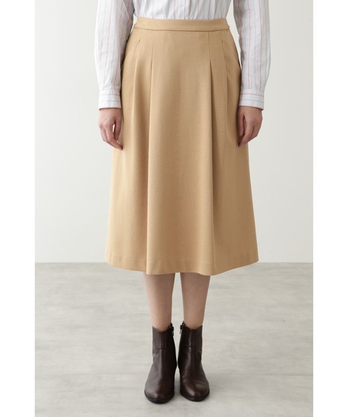 human woman（ヒューマンウーマン）の「◆ニットデニーロスカート（スカート・レディース・ベージュ系その他/ネイビー・LARGE/MEDIUM/SMALL）」の2枚目の写真